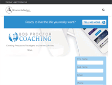 Tablet Screenshot of bobproctorcoaching.com